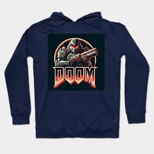 Doom Guy with Gun Up. Hoodie